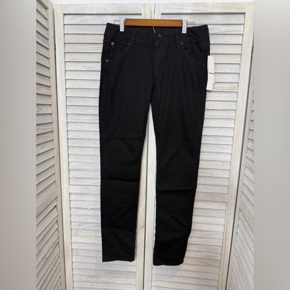NWT Hudson Women’s Collin Mid-Rise Black Skinny Jeans Size 28x32